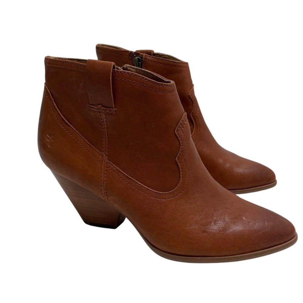 Frye Reina Ankle Boots - Classic Western Style